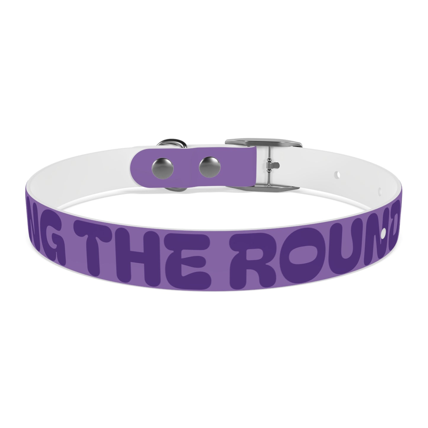 Making The Rounds Purple Dog Collar