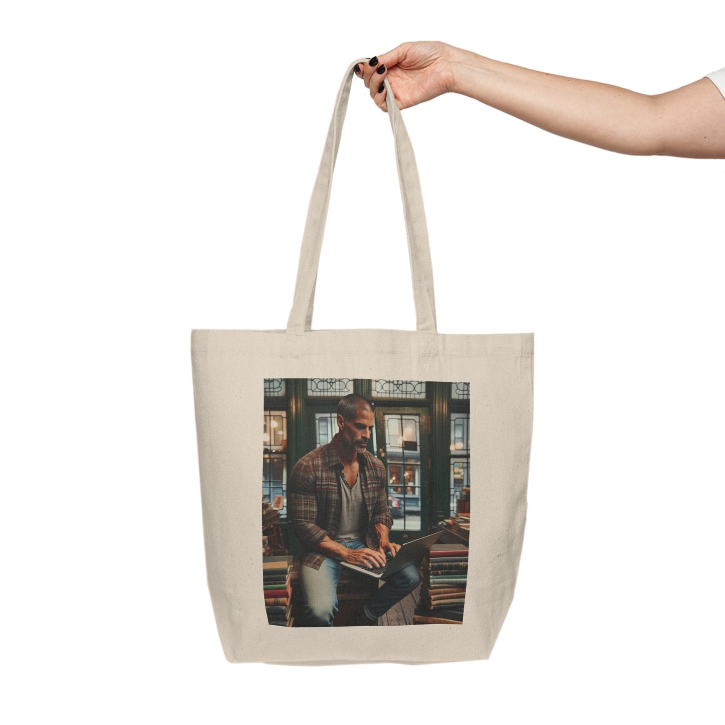 Flight Of Ideas Canvas Shopping Tote