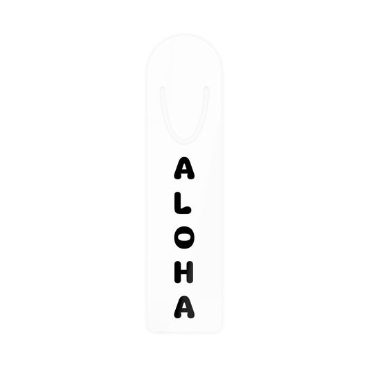 Aloha Bookmark--Black