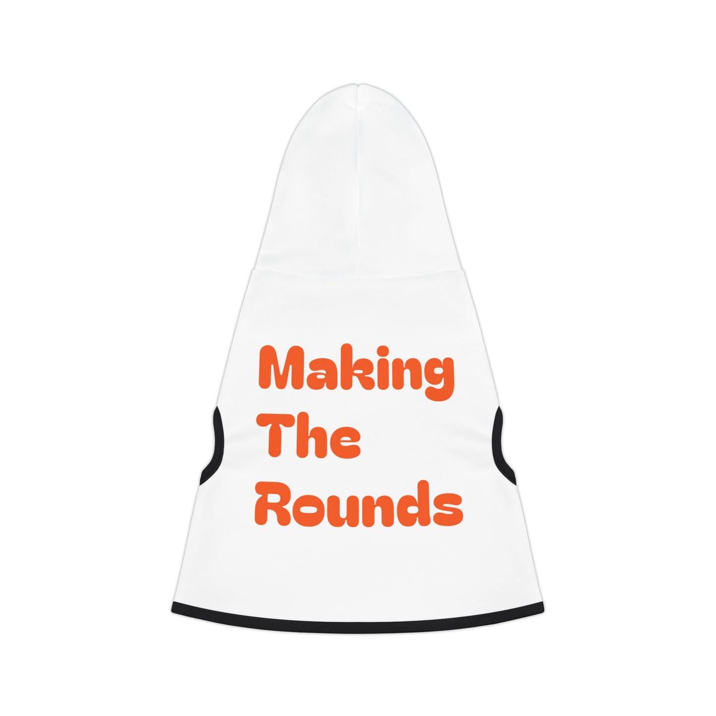 Making The Rounds Orange Pet Hoodie