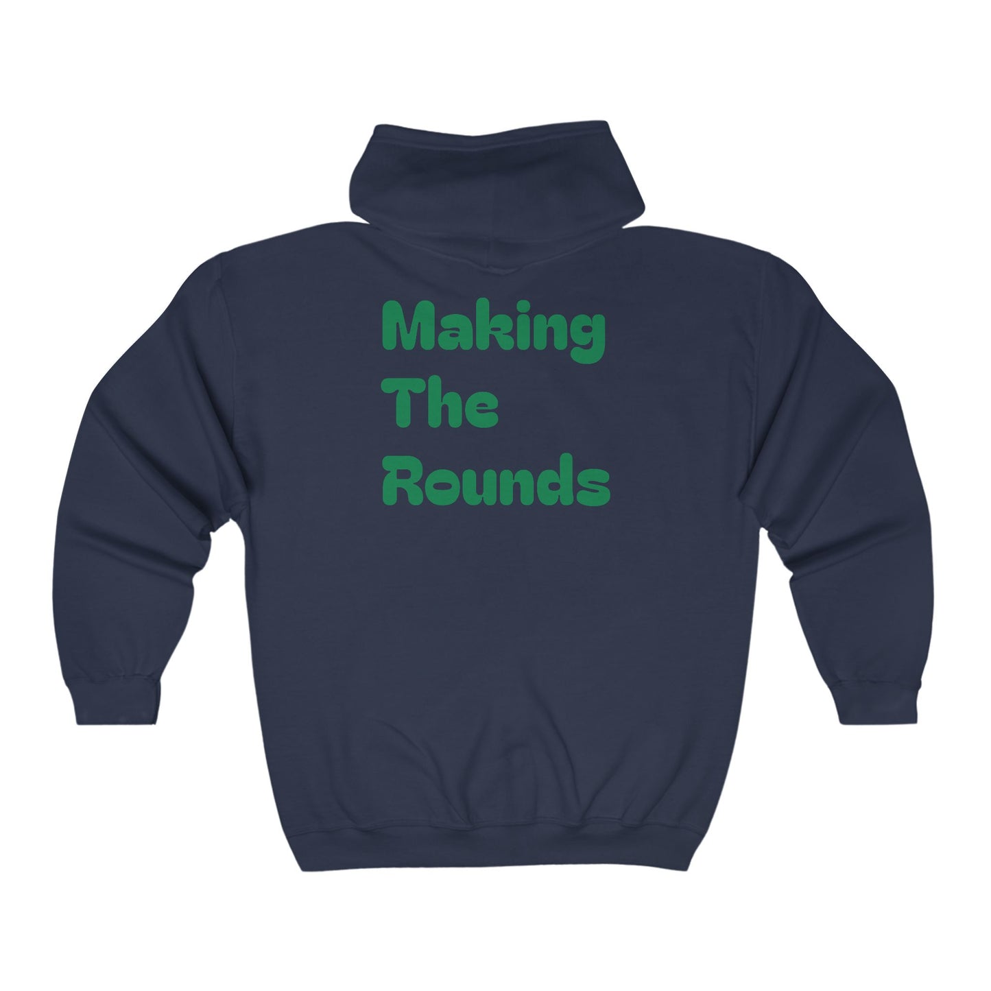 Making The Rounds Green Unisex Heavy Blend™ Full Zip Hooded Sweatshirt