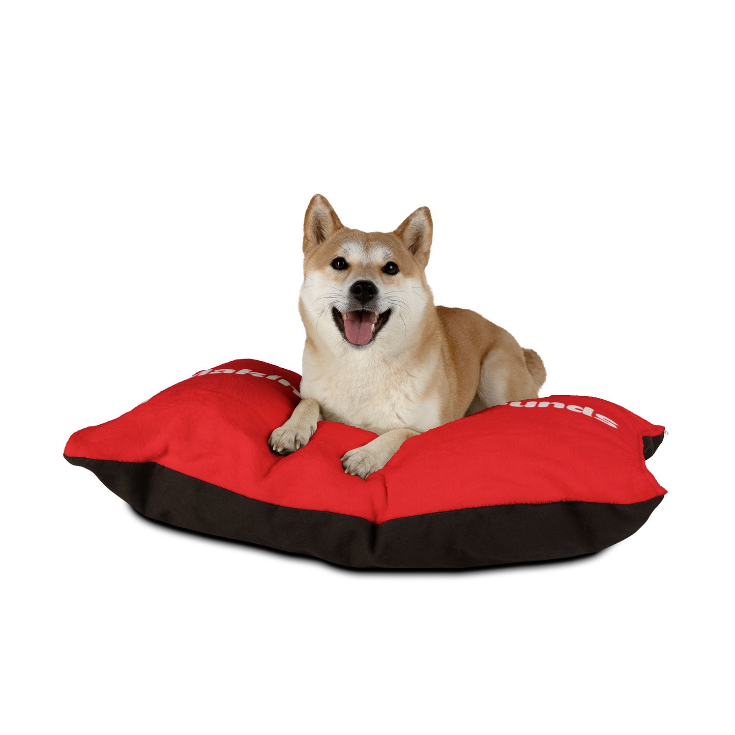 Making The Rounds Red with White Pet Bed