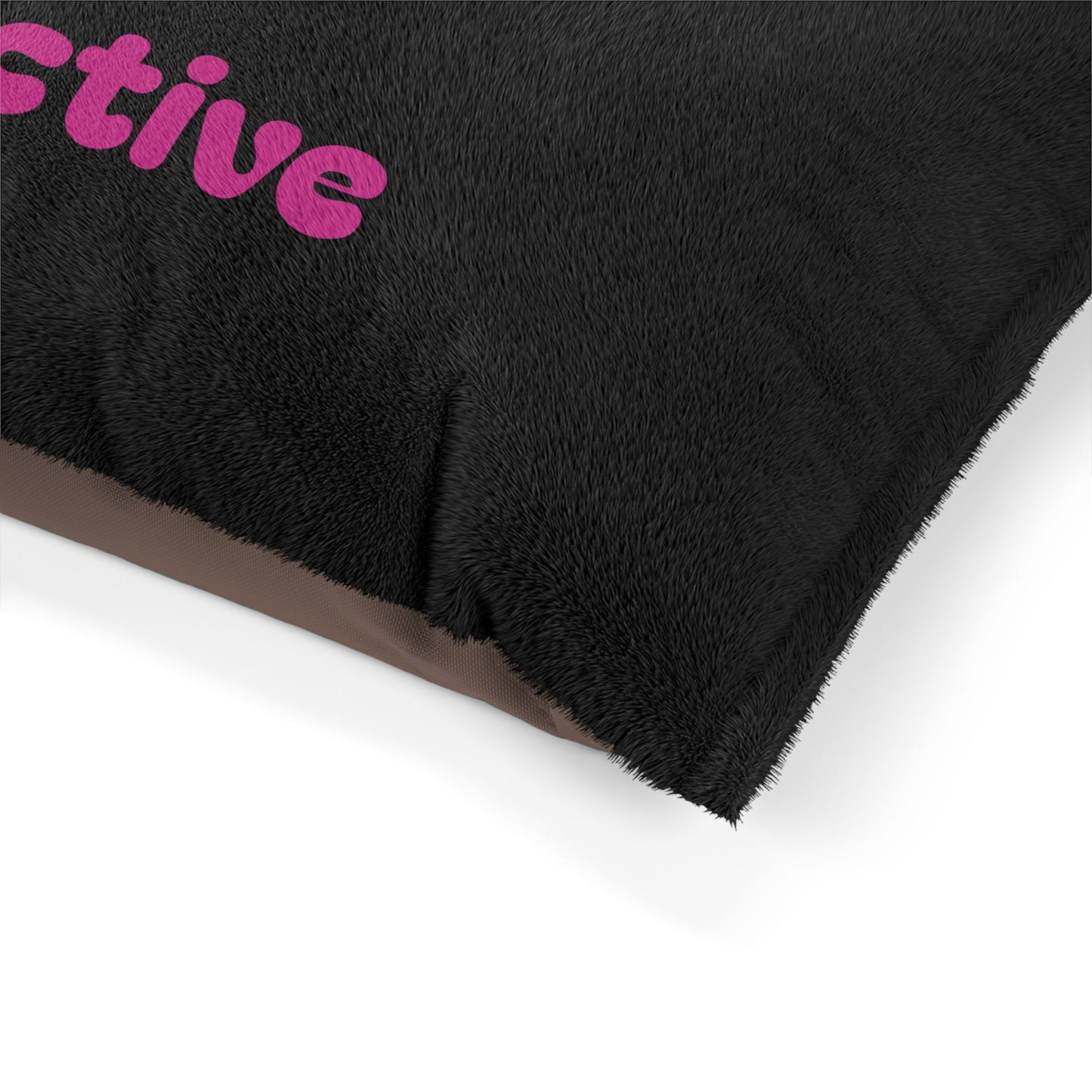 The Pink Tree Collective Black with Pink Pet Bed