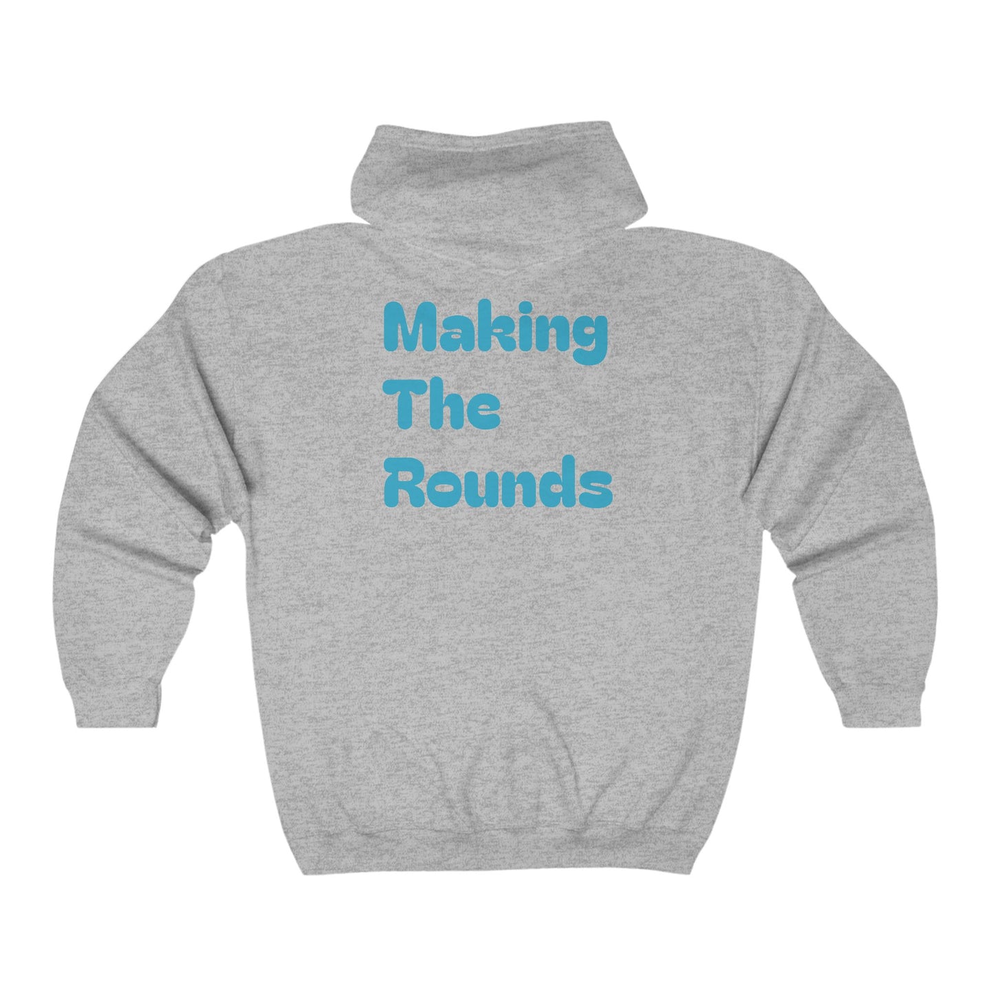 Making The Rounds Blue Unisex Heavy Blend™ Full Zip Hooded Sweatshirt