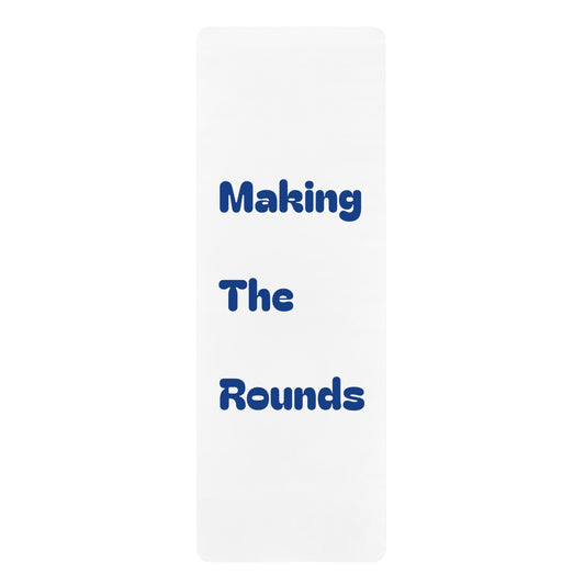 Making The Rounds Dark Blue Rubber Yoga Mat