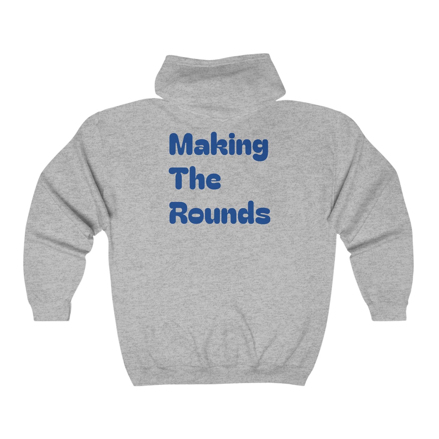 Making The Rounds Dark Blue Heavy Blend™ Full Zip Hooded Sweatshirt