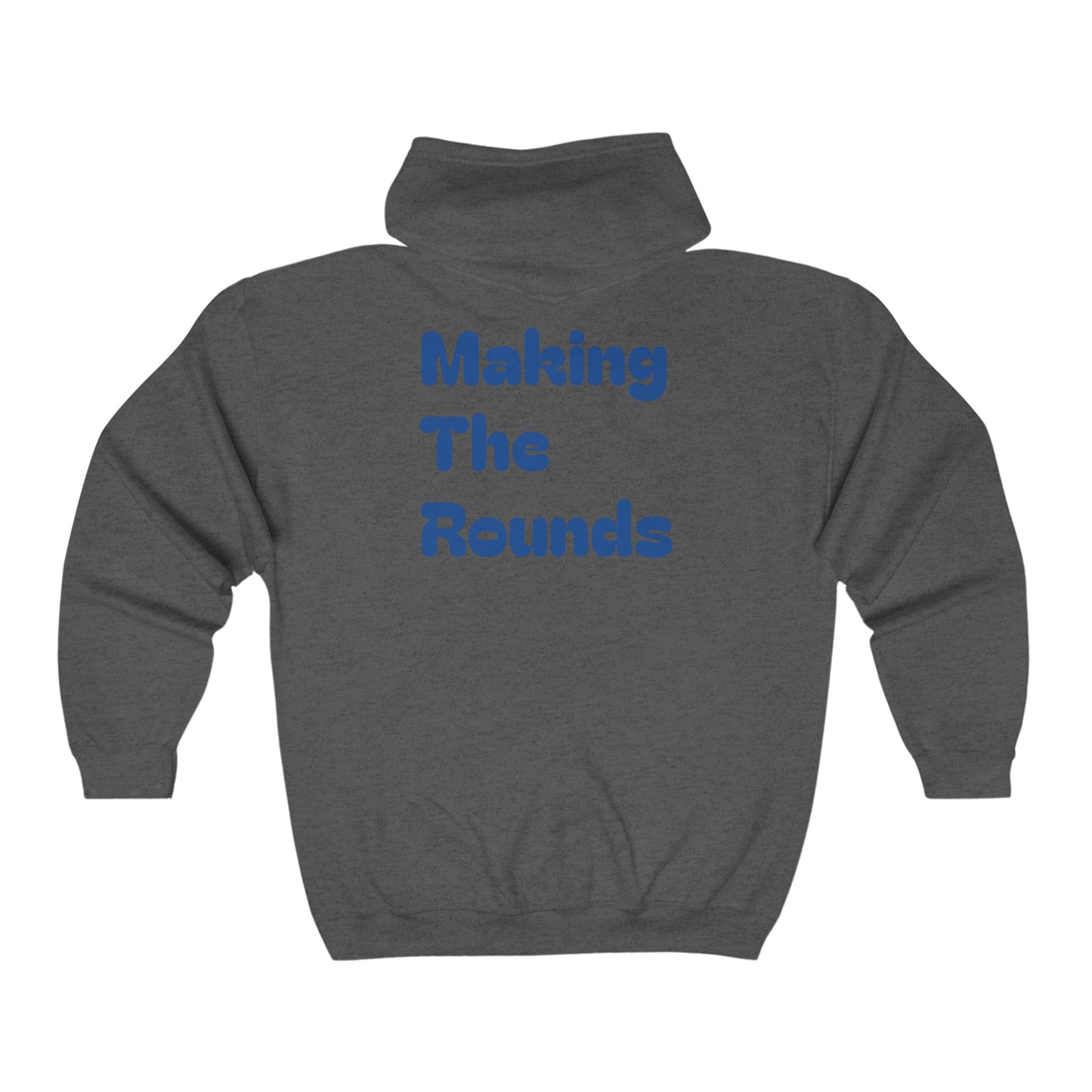 Making The Rounds Dark Blue Heavy Blend™ Full Zip Hooded Sweatshirt