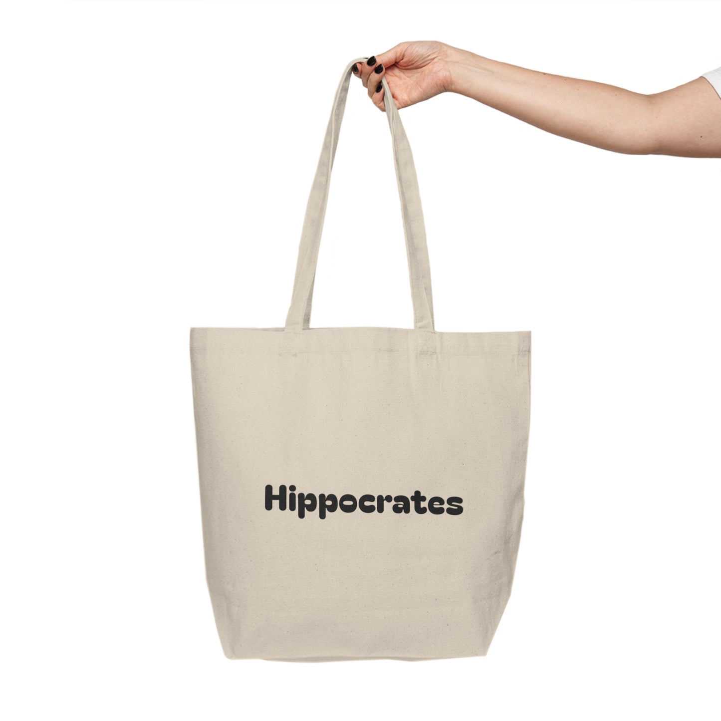 Hippocrates Quote Canvas Tote — ‘The soul is the same…’ Eco Shopping Bag