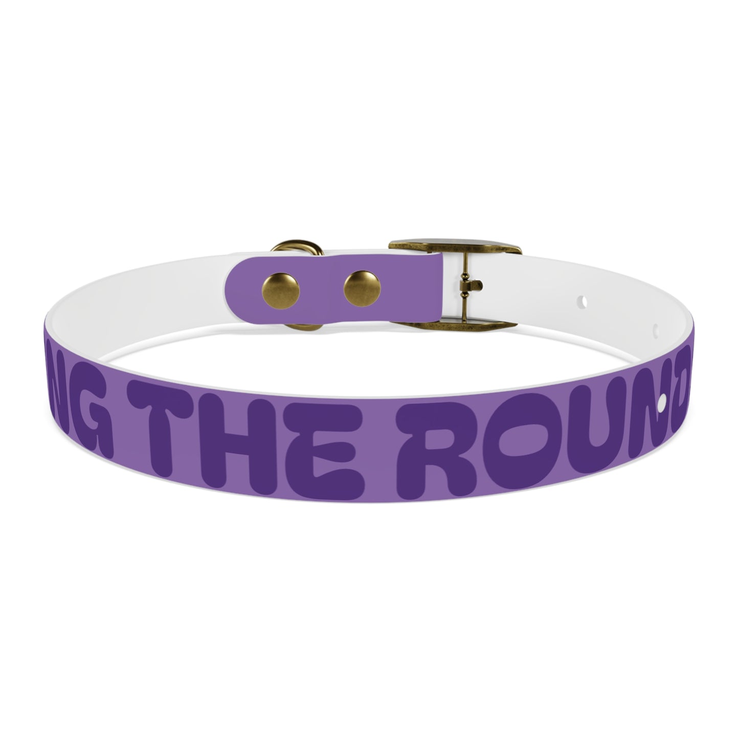 Making The Rounds Purple Dog Collar