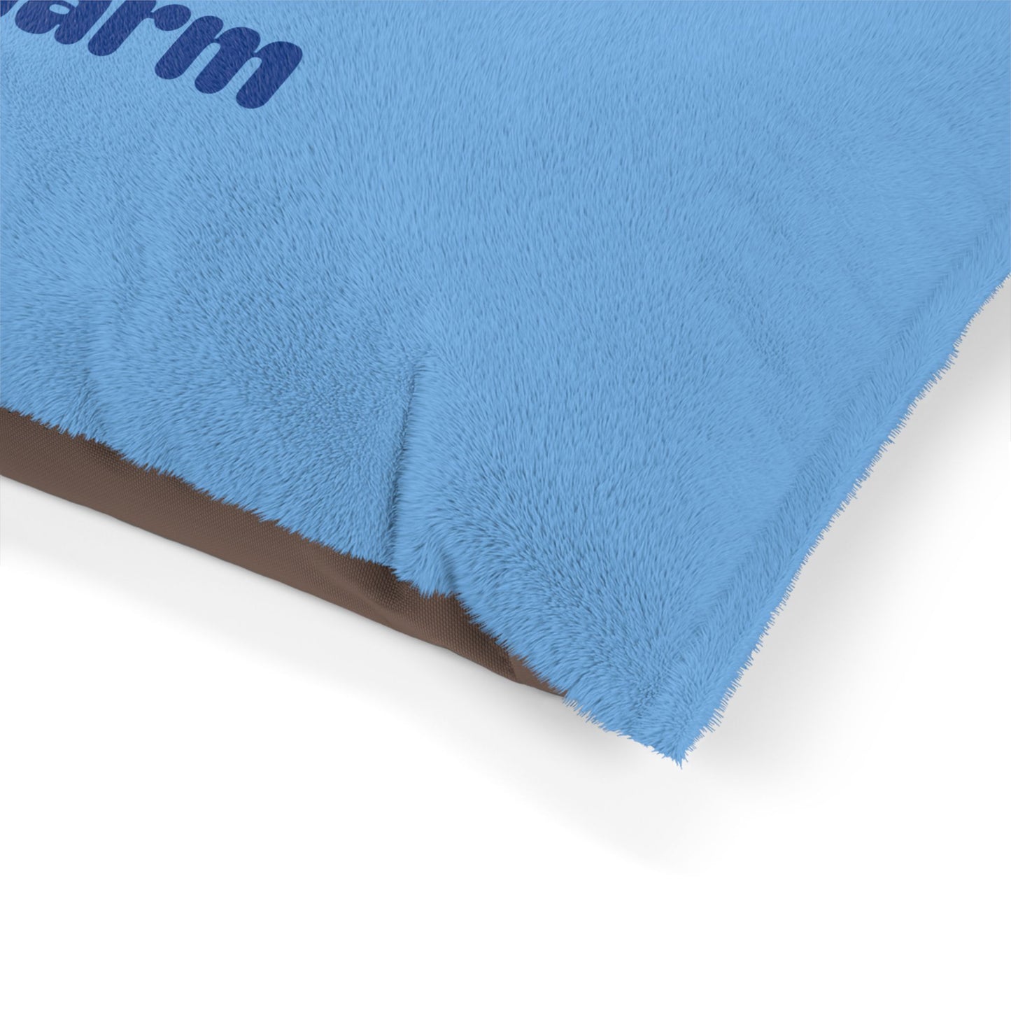 First, Do No Harm Light Blue with Dark Blue Pet Bed