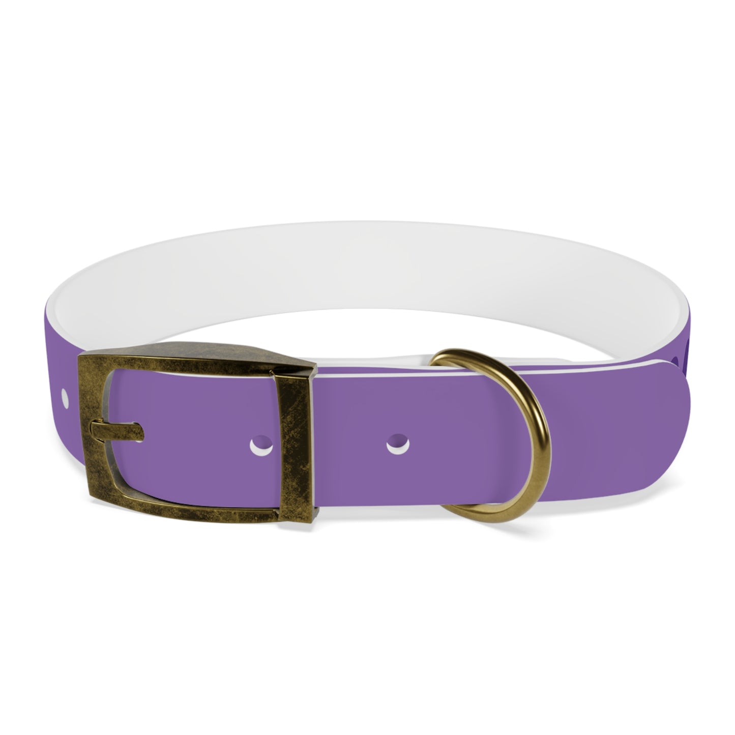 Making The Rounds Purple Dog Collar