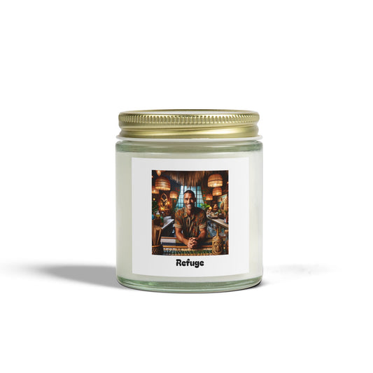 Refuge Scented Candles, Coconut Apricot Wax (4oz, 9oz)