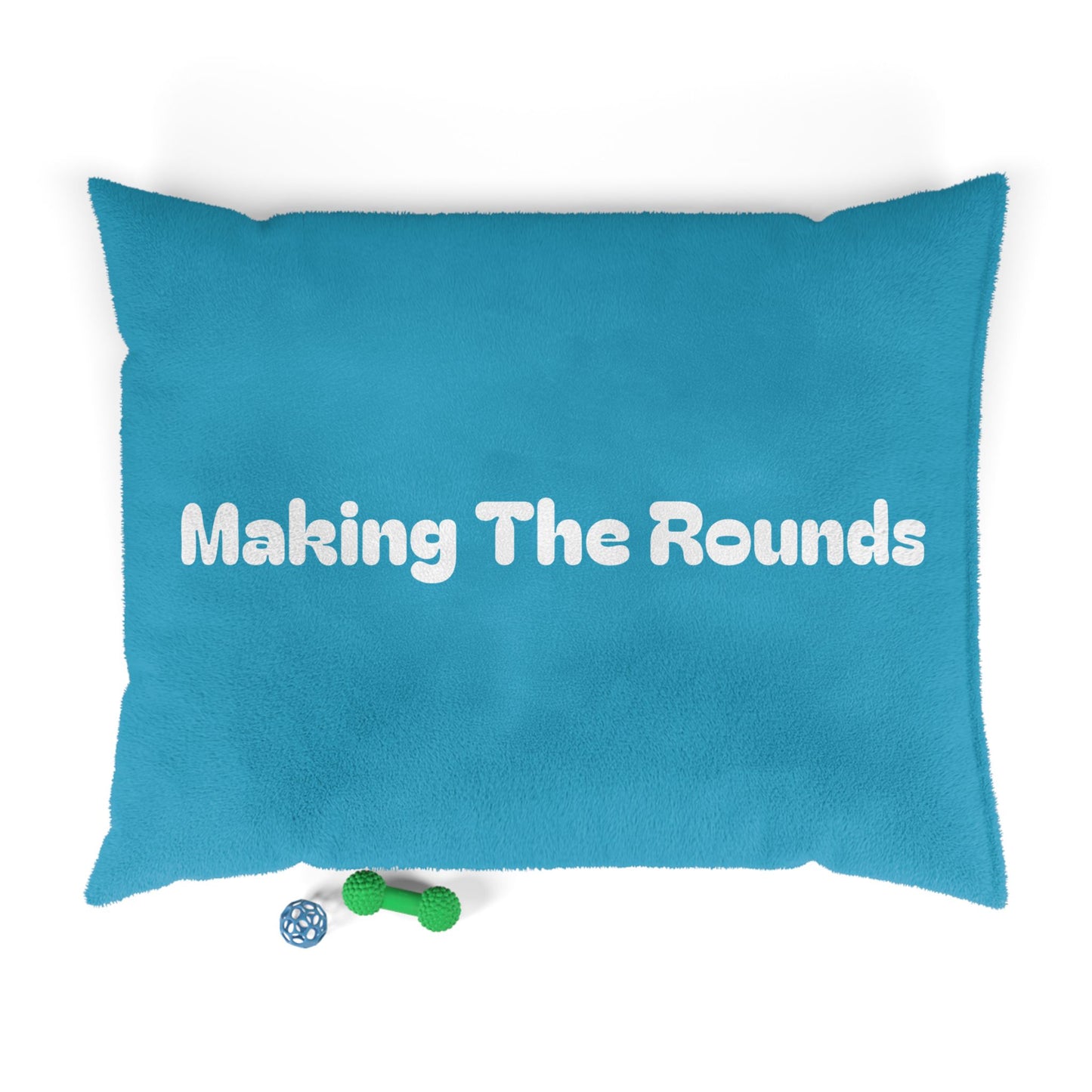 Making The Rounds Bright Blue Pet Bed