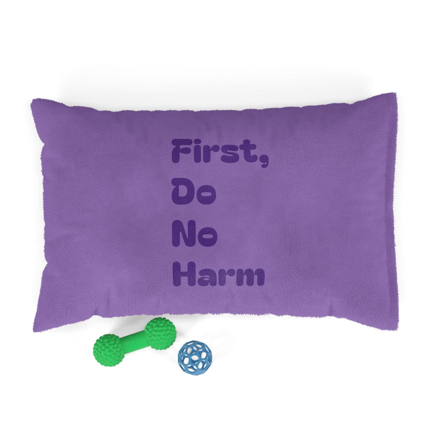 First Do No Harm Light Purple / Dark Purple Pet Bed