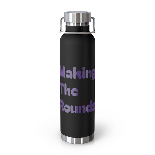 Making The Rounds Purple Copper Vacuum Insulated Bottle, 22oz