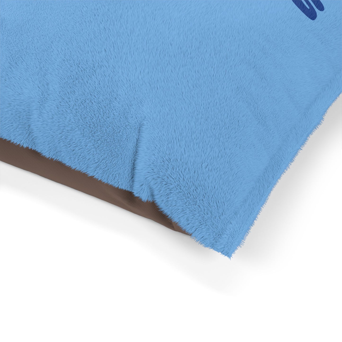 Making The Rounds Light Blue with Dark Blue Pet Bed