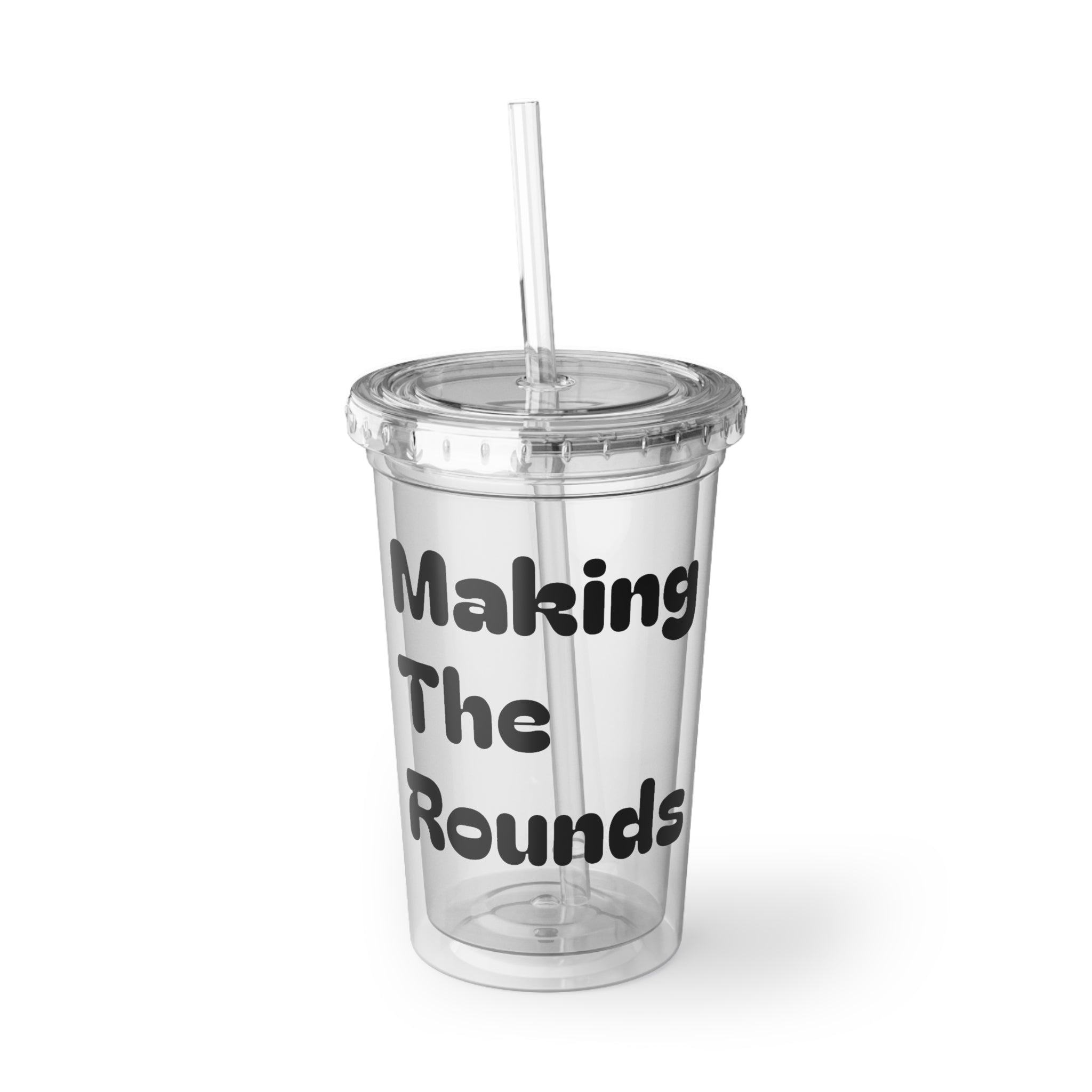 Making The Rounds [Black] Suave Acrylic Cup – The Pink Tree Collective ...
