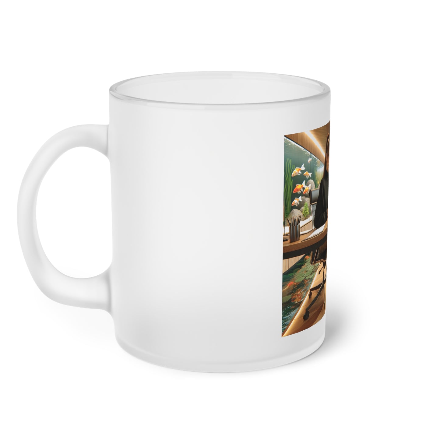 Exit Strategy Frosted Glass Mug