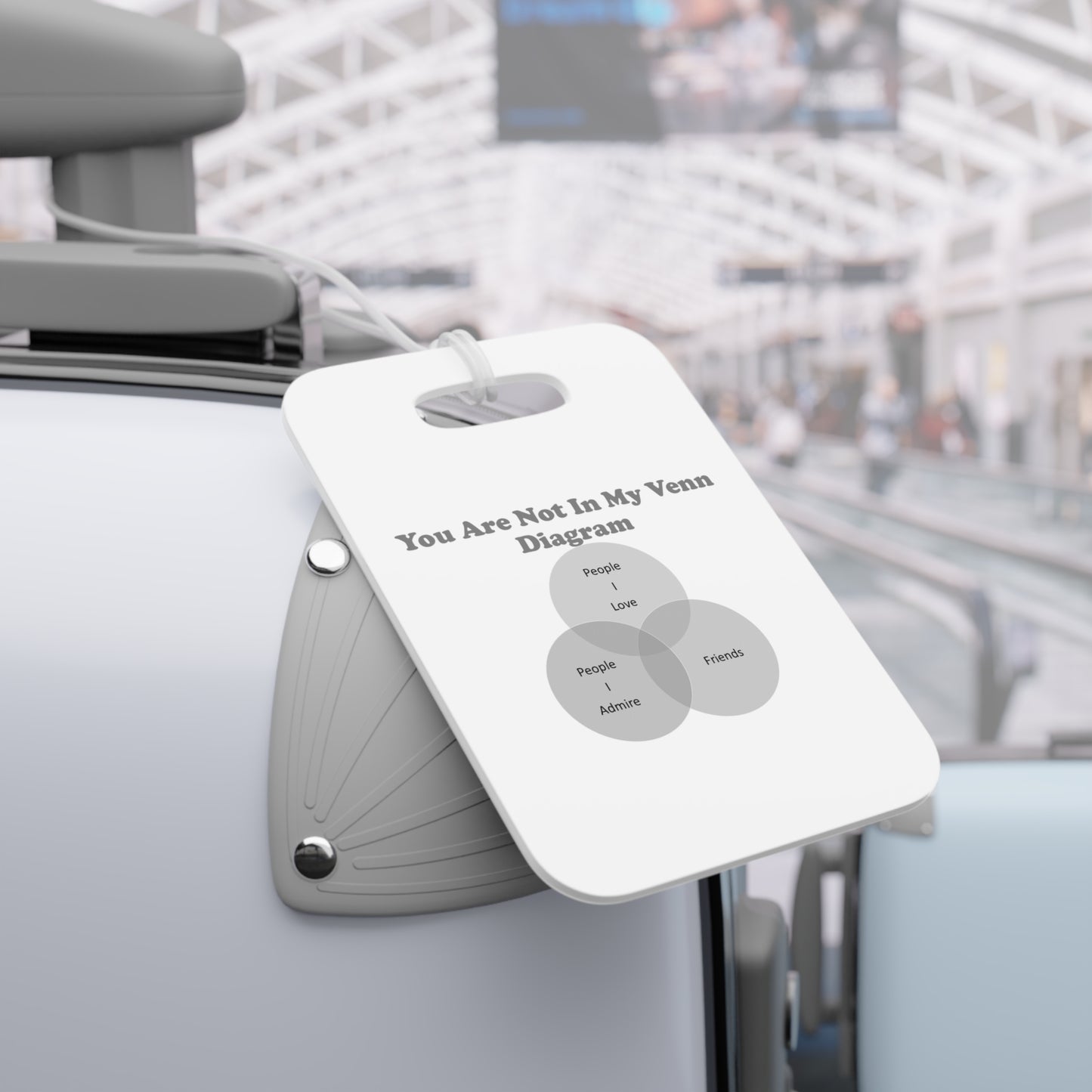 You Are Not In My Venn Diagram black / grey Luggage Tags