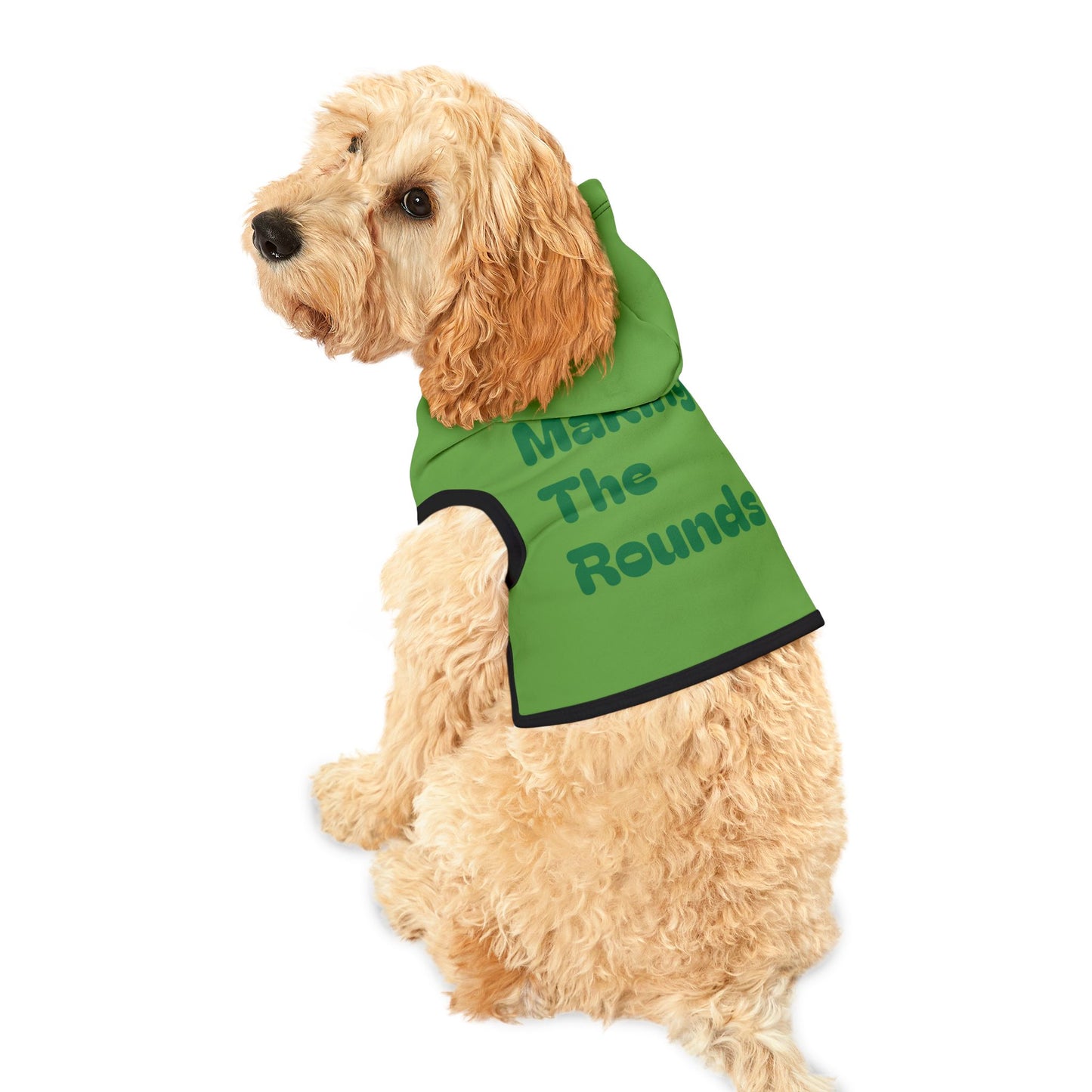 Making The Rounds Green / Green Pet Hoodie