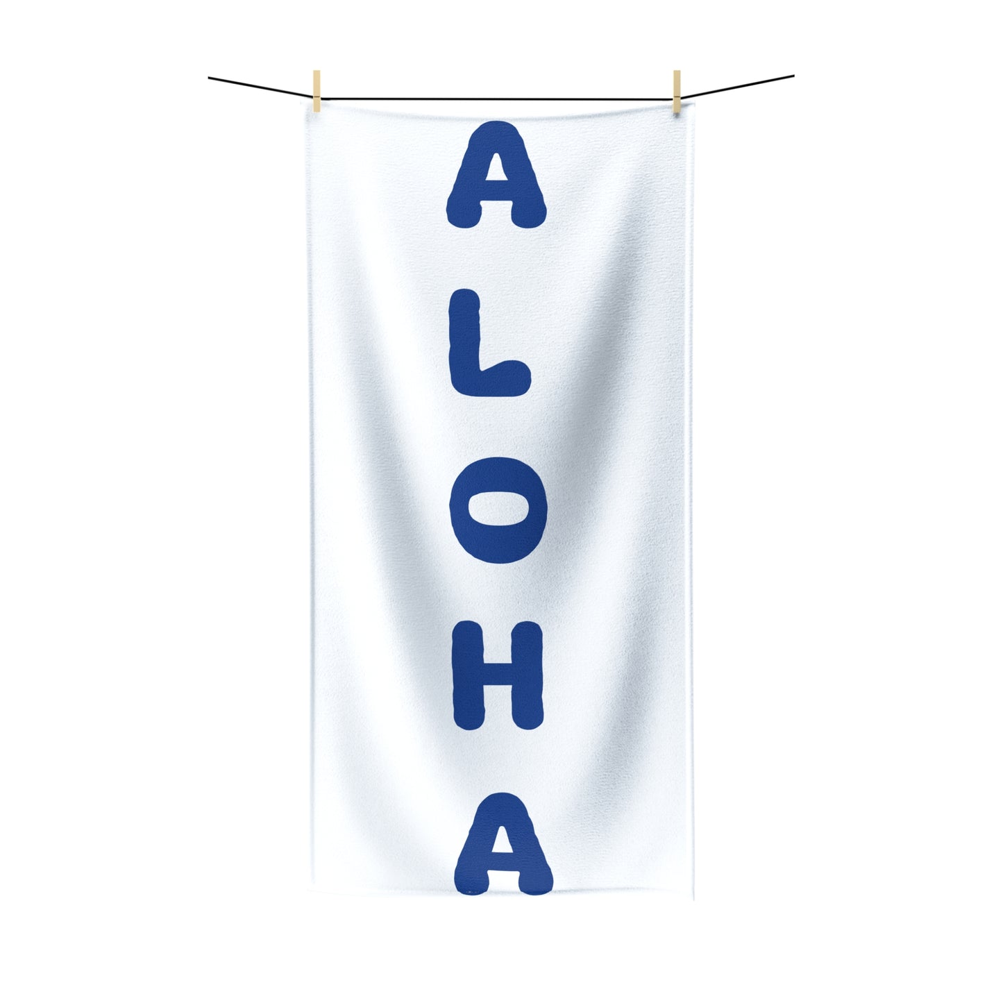 Aloha Dark Blue Polycotton Towel