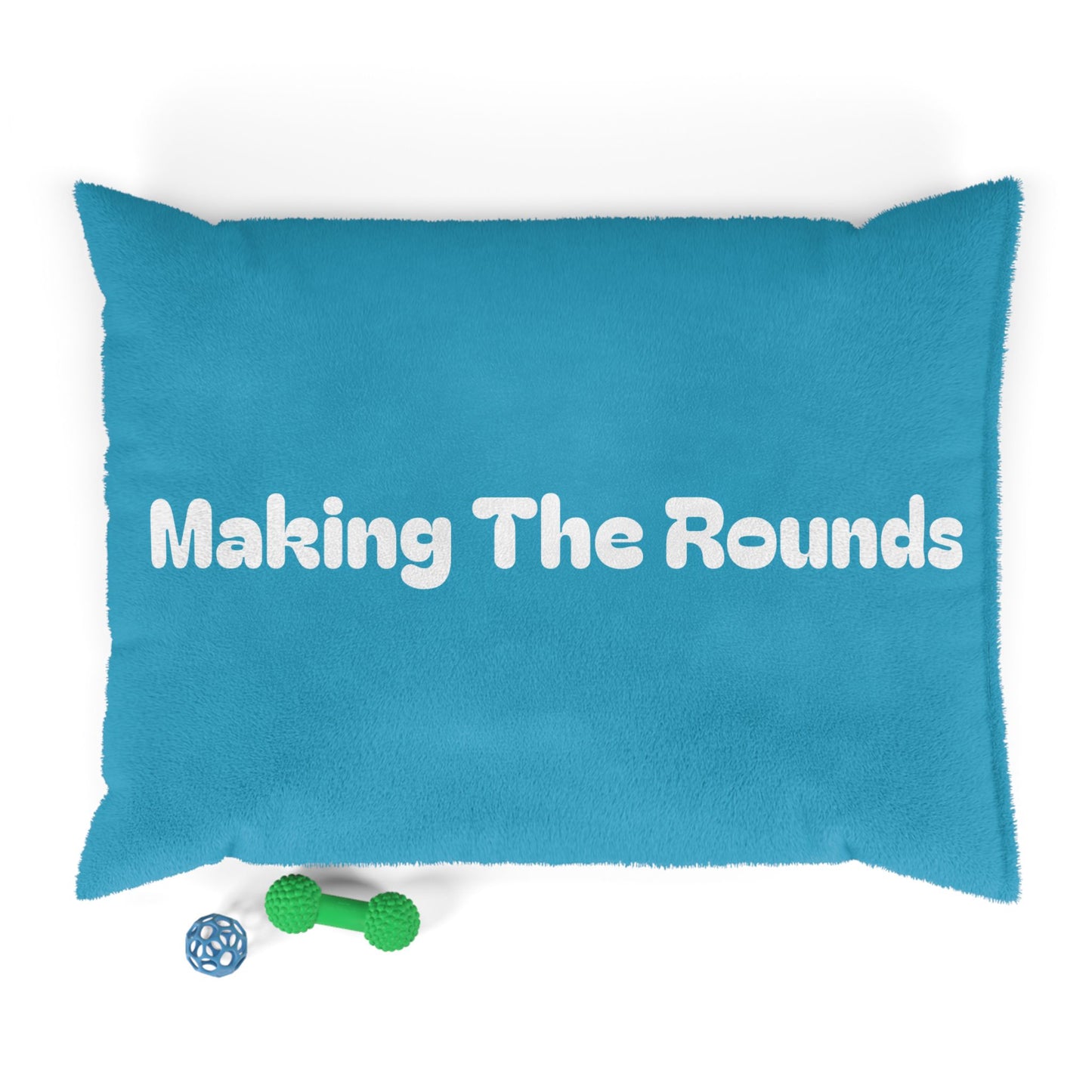 Making The Rounds Bright Blue Pet Bed