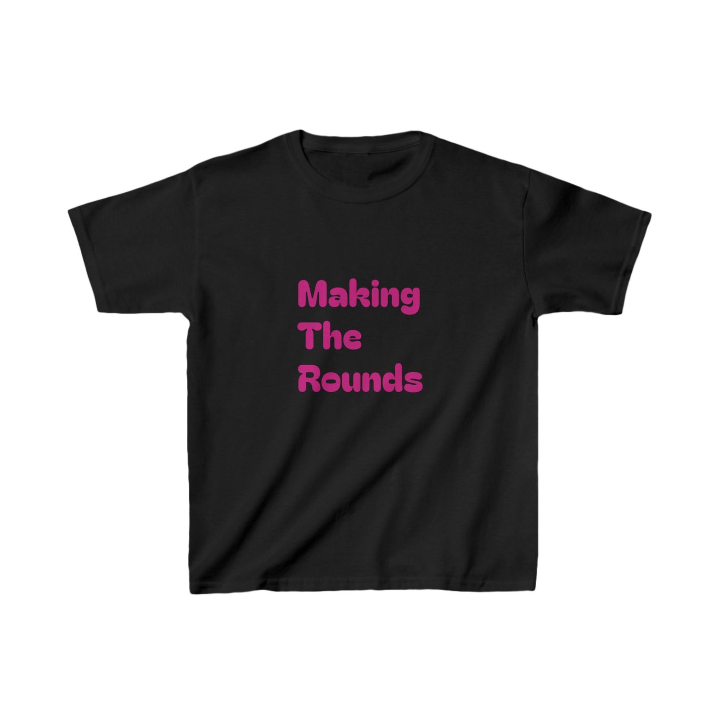 Making The Rounds Pink Kids Heavy Cotton™ Tee