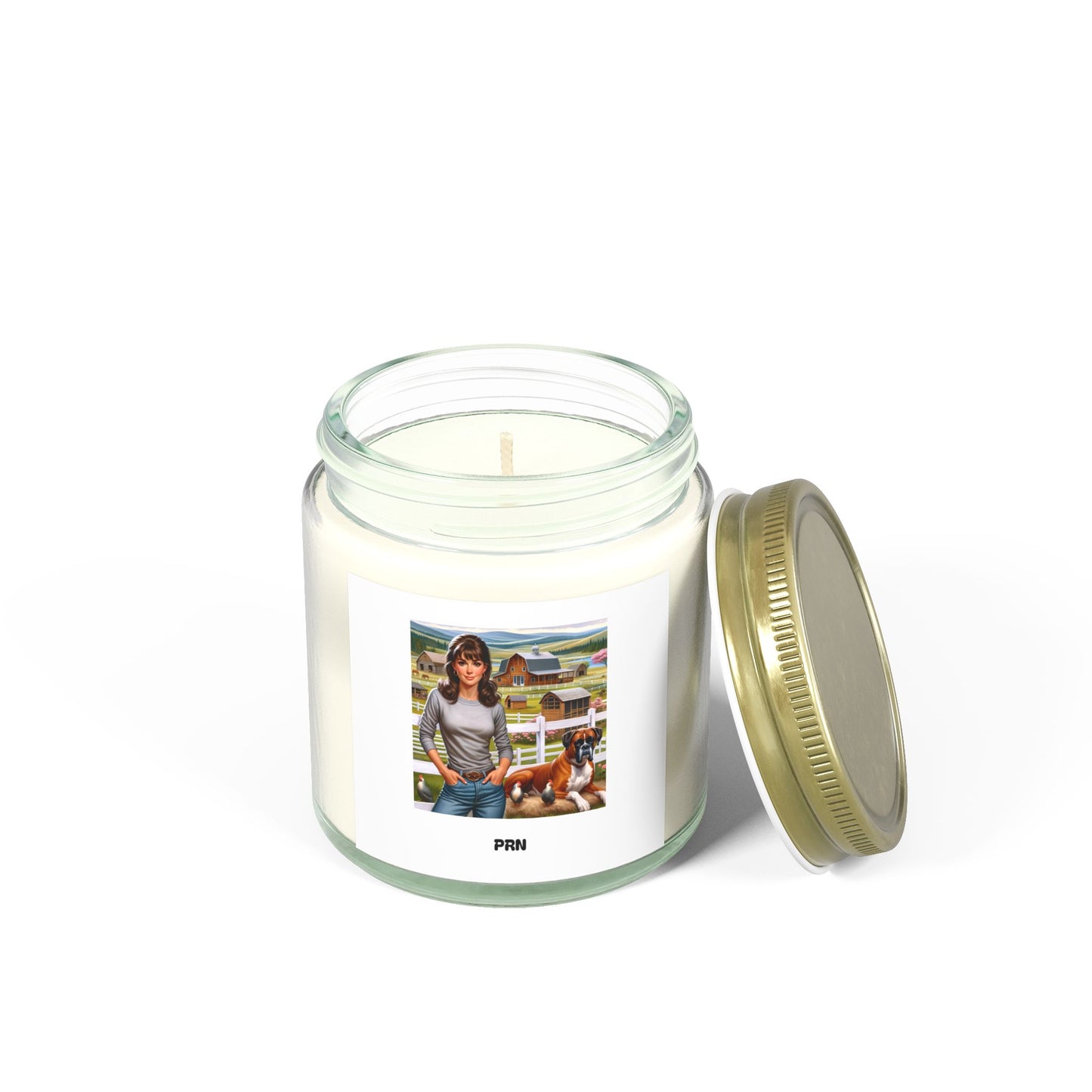 PRN Scented Candles, Coconut Apricot Wax (4oz, 9oz)