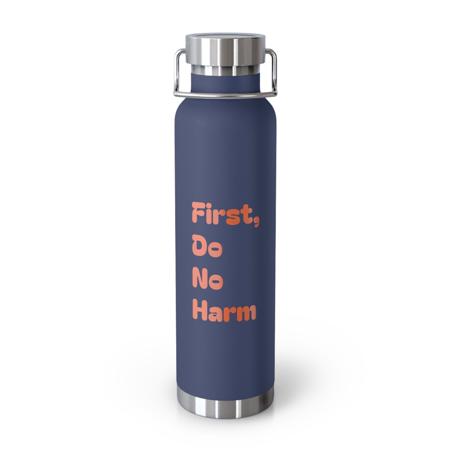 First Do No Harm Orange Copper Vacuum Insulated Bottle, 22oz